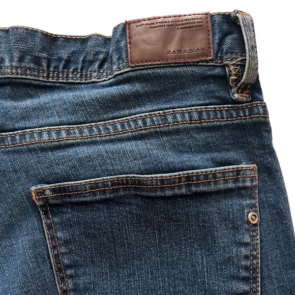 Zara Man Men's Slim Fit Blue Jeans Size 32 - Picture 7 of 10